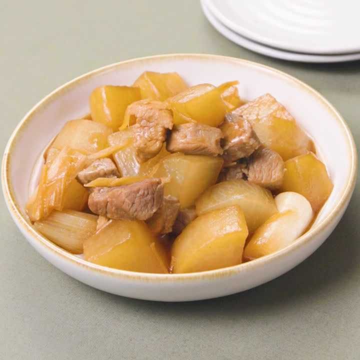 大根と豚肉の中華風煮込み