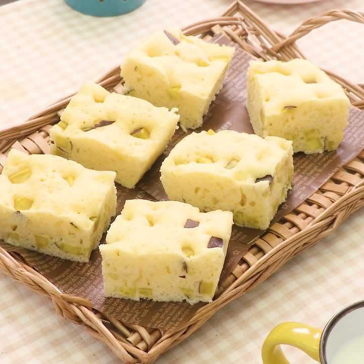 さつまいものほっくり蒸しパン