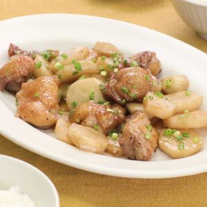 「菊芋と鶏肉の甘辛炒め」のレシピ動画