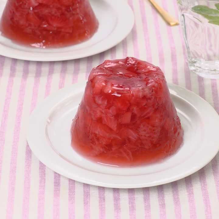 いちごとはちみつのゼリー