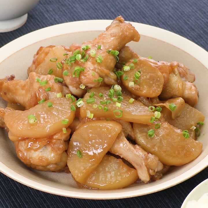 手羽元と大根の照り煮