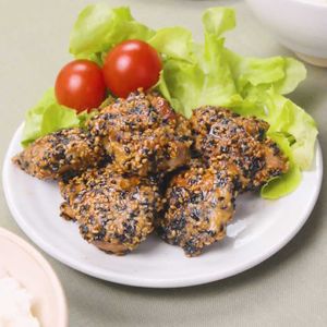 「鶏肉のごま焼き」のレシピ動画