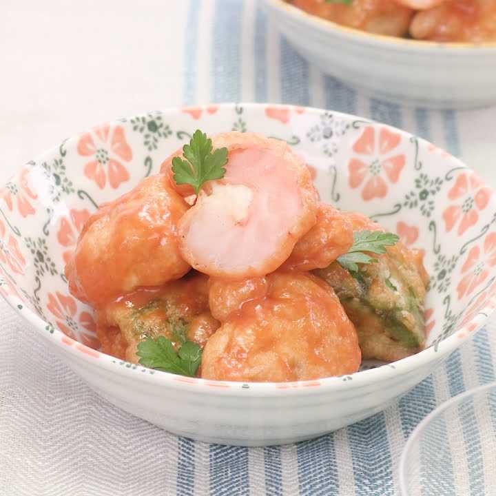 エビとアボカドのオーロラ和え