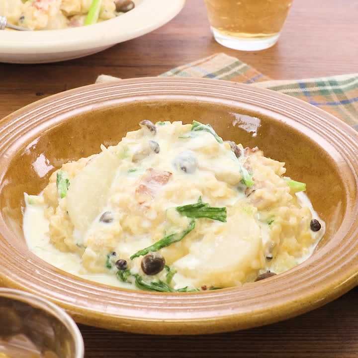 かぶのとろとろ卵リゾット