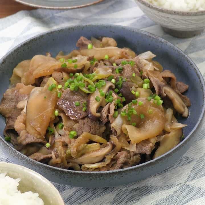 大根と牛肉のすき焼き風