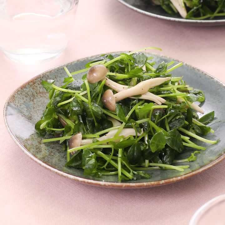 しめじと豆苗のナムル