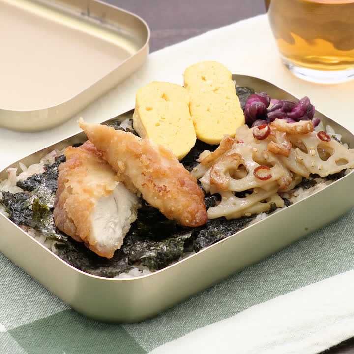 ささみの唐揚げのり弁当