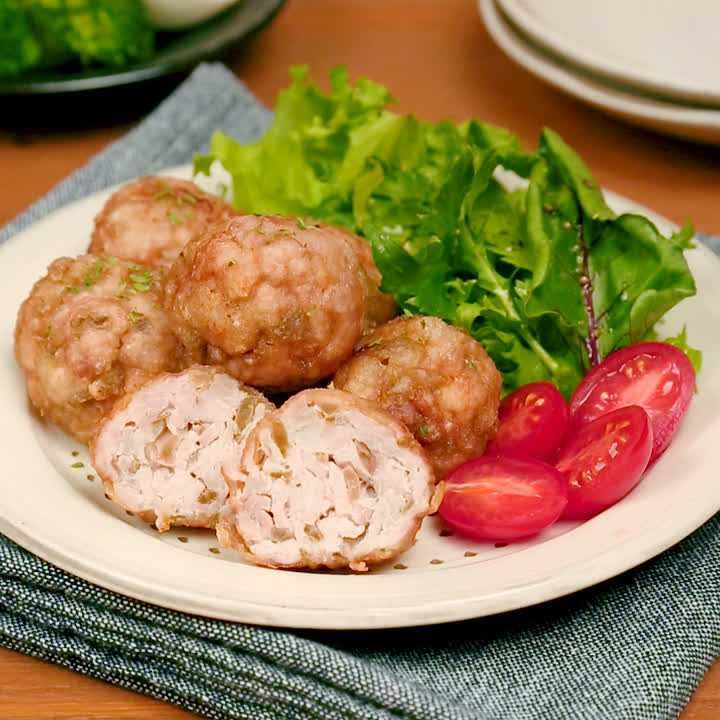 豚こまとザーサイのおつまみ揚げ