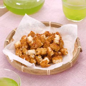 「バター醤油おかき」のレシピ動画