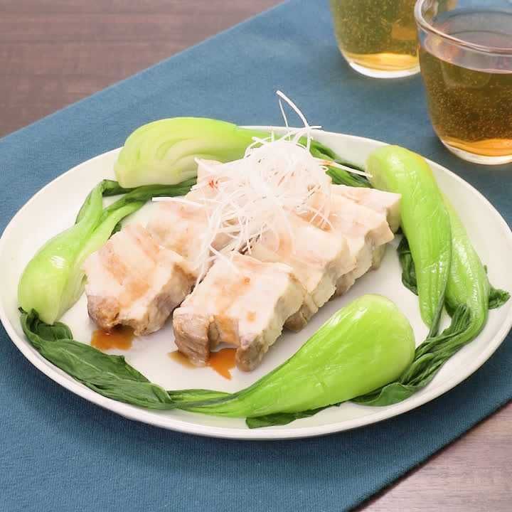 豚バラ肉の角煮風中華蒸し