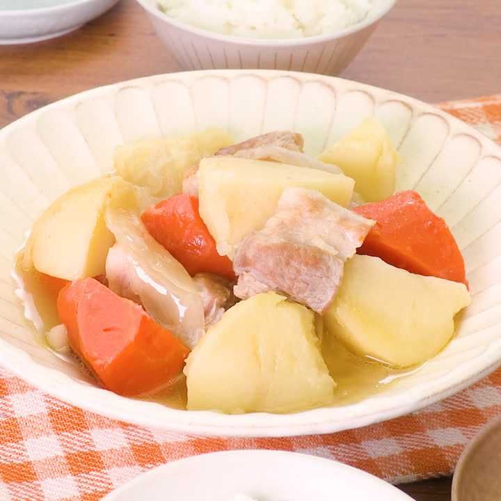 圧力鍋で塩肉じゃが