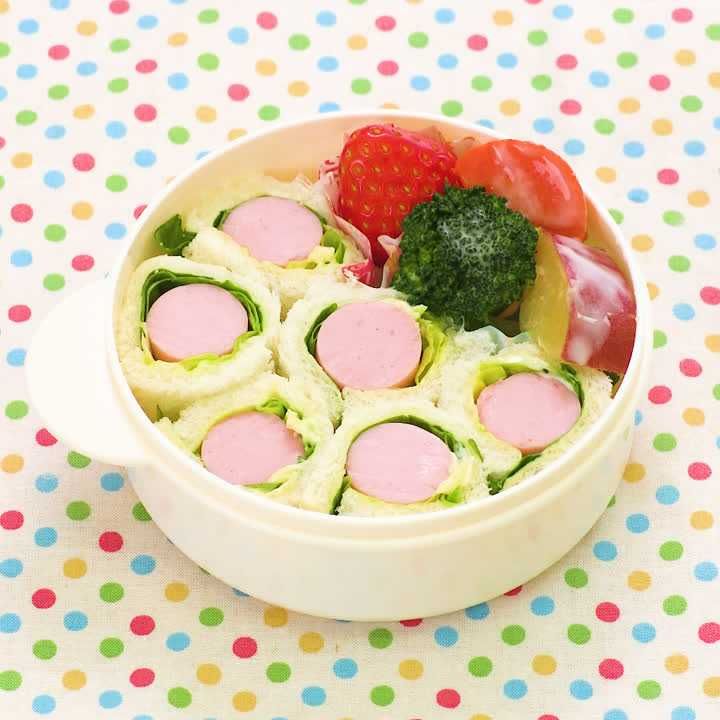 お魚ソーセージサンドべんとう