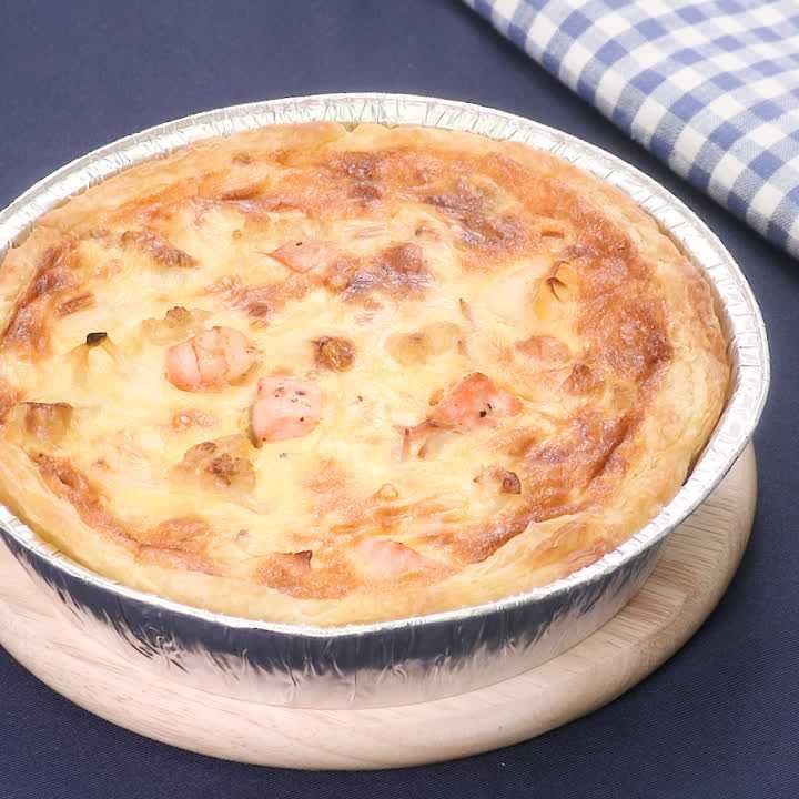 魚介とねぎのキッシュ