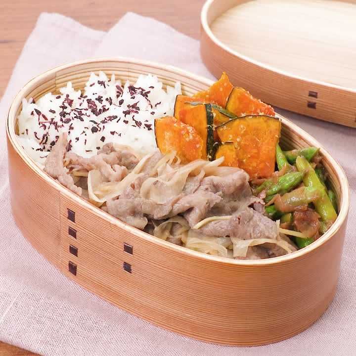 牛肉の甘辛煮弁当