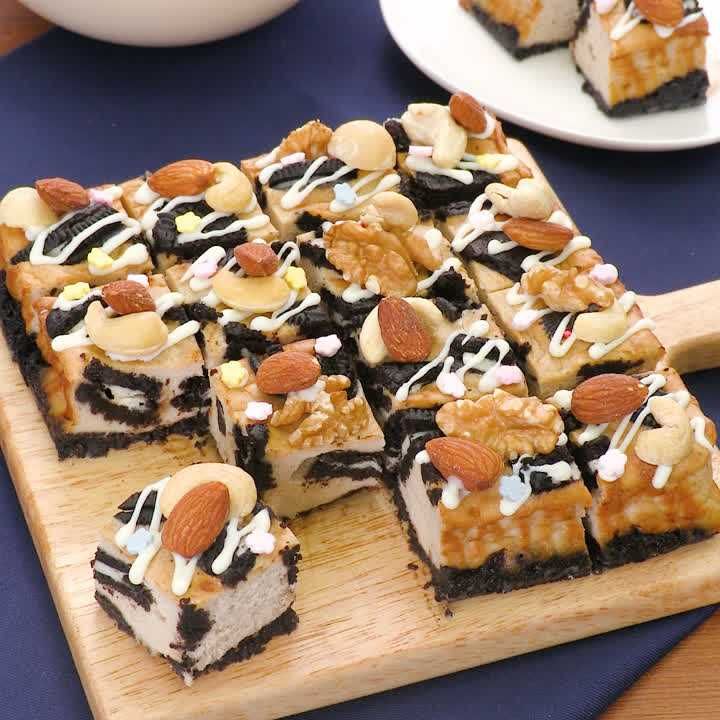 バナナのザクザクチーズケーキ