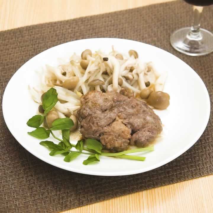 牛切り落とし肉のステーキ