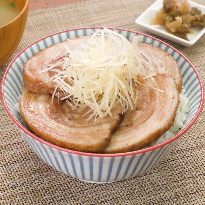 ねぎ焼豚丼