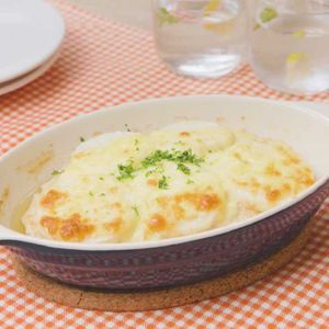「鶏ひき肉と長芋の重ね焼き」のレシピ動画