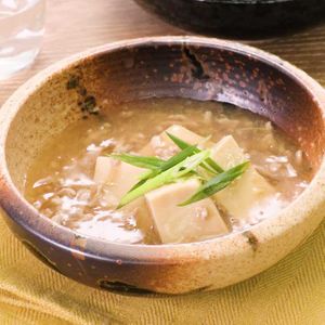 高野豆腐のそぼろあんかけ