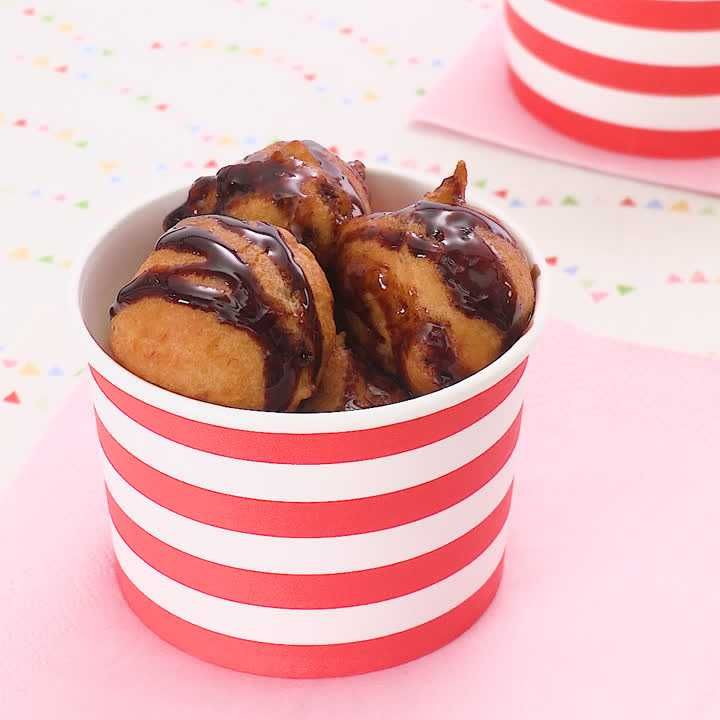 バナナのドロップドーナツ