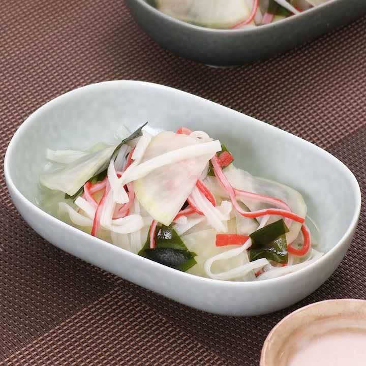 大根とかにかまぼこの酢の物