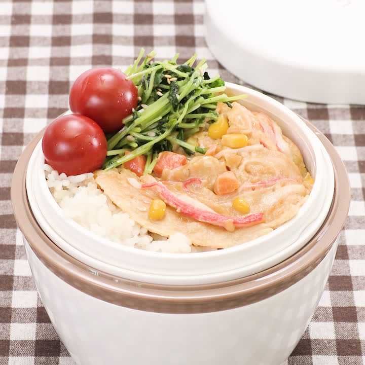 レンジかに玉風弁当