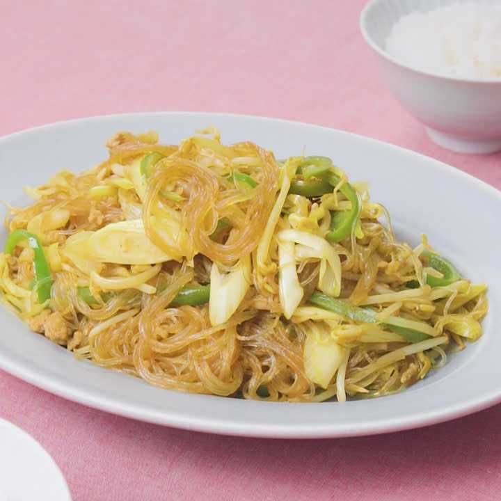 豚ひき肉と春雨のカレー煮