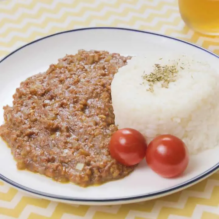 豚ひき肉のバターキーマカレー