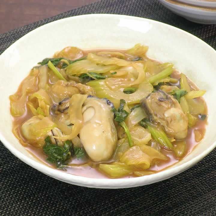 牡蠣とセロリのオイスター炒め