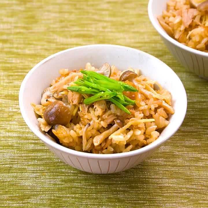 3合炊き炊飯器で しめじとツナの炊き込みご飯のレシピ動画 作り方 Delish Kitchen