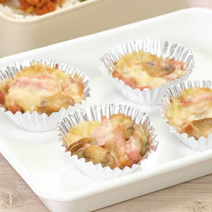 厚切りベーコンのグラタン風