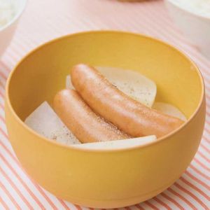 「大根とソーセージの洋風煮」のレシピ動画