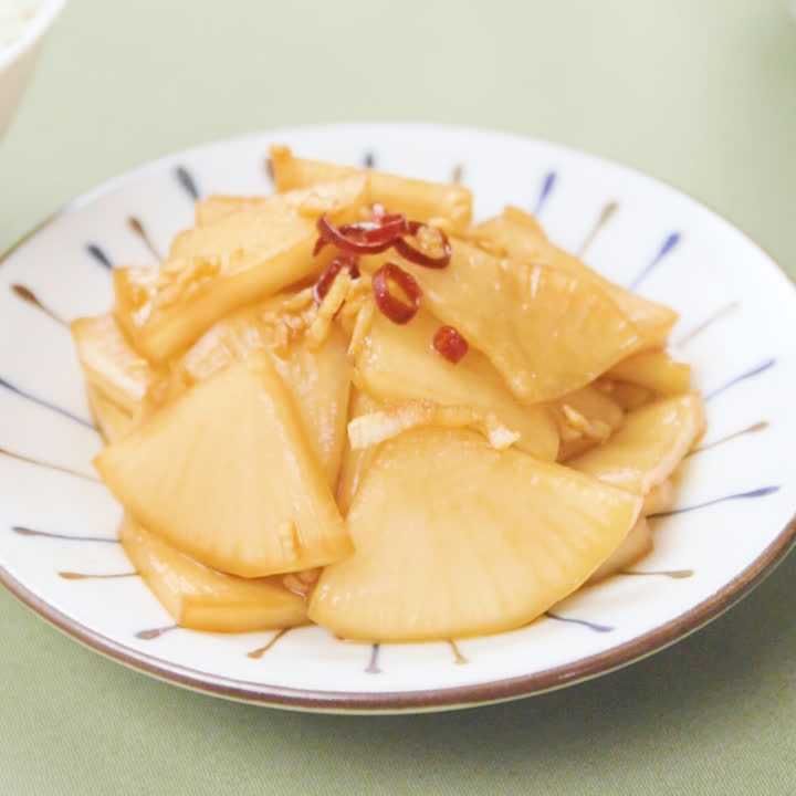 パリパリの食感でやみつき 大根としょうがのしょうゆ漬けのレシピ動画 作り方 Delish Kitchen