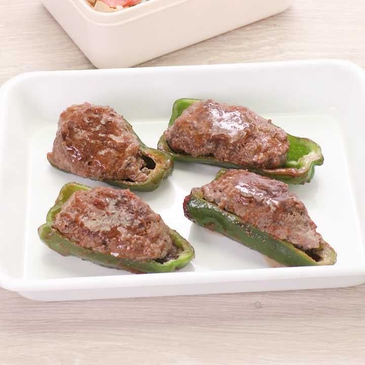 ピーマンの肉づめ焼き