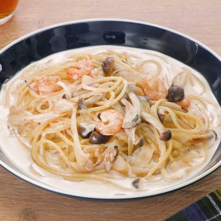 きのこチャウダースパゲティ