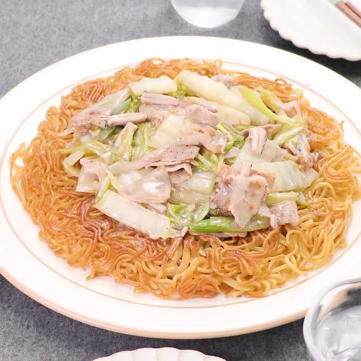 白菜のあんかけ焼きそば