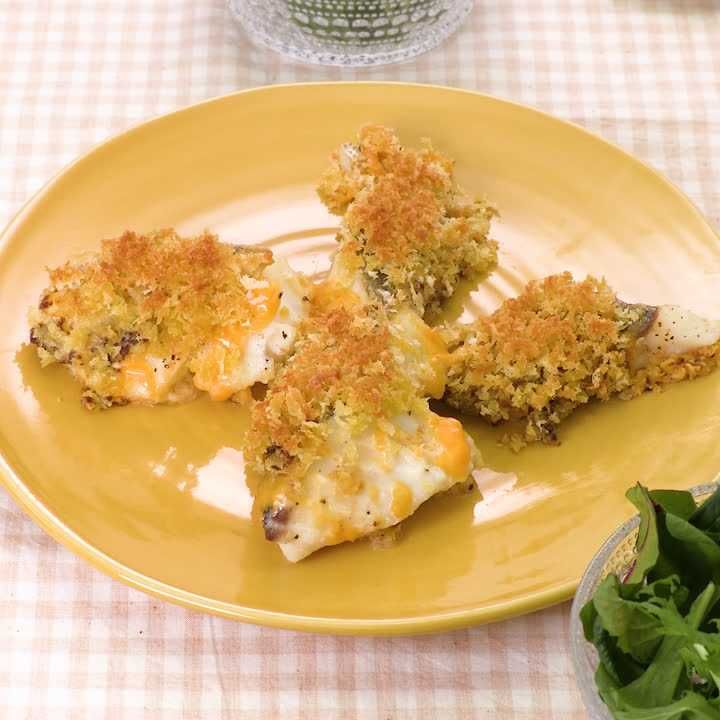 タラの粒マスタードパン粉焼き