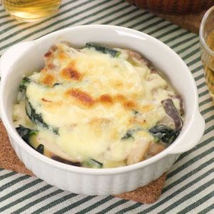 ケールと豚肉のクリームドリア