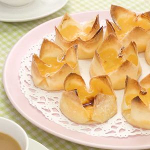 「春巻きの皮でエッグタルト」のレシピ動画