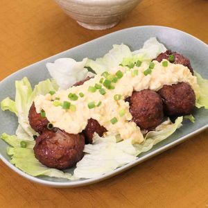 「肉団子のタルタルソースがけ」のレシピ動画