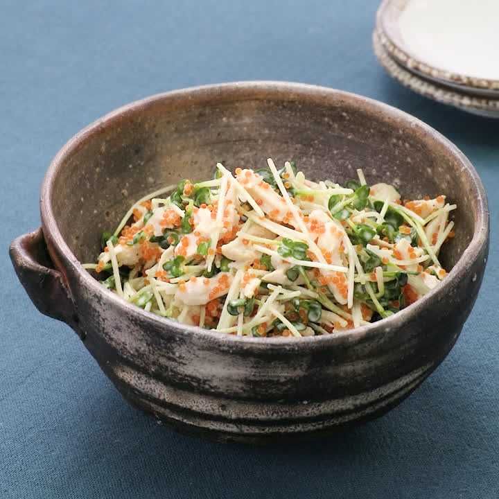 ささみとカイワレのとびこサラダ