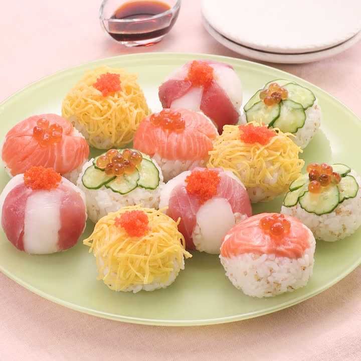 カラフル手まり寿司