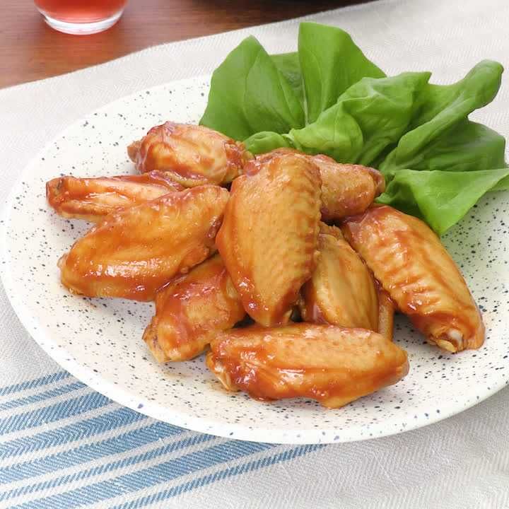 ポリ袋で手羽中のBBQソース