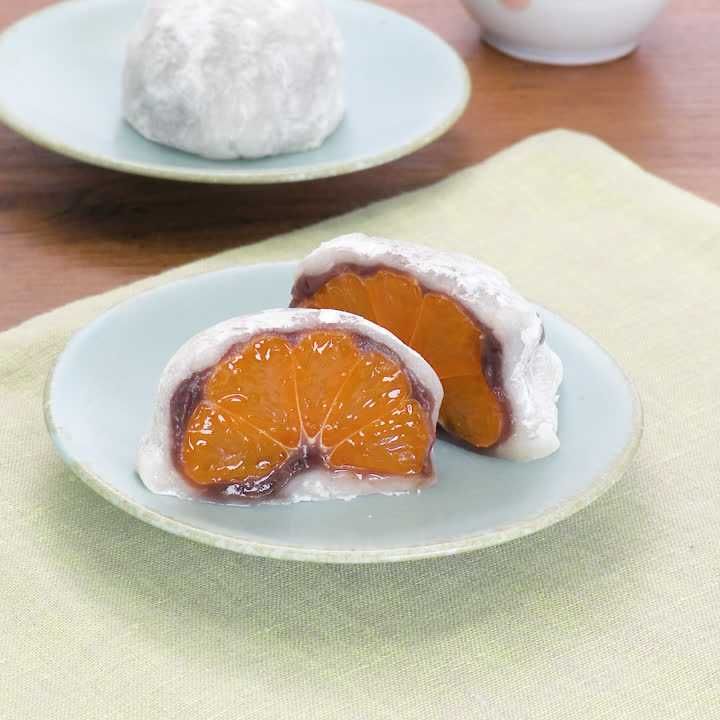 切り餅みかん大福