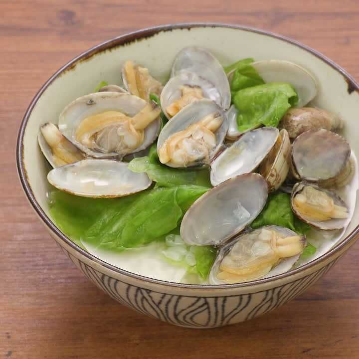 あさりとレタスのとろとろ