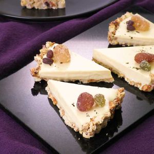 「ほうじ茶レアチーズタルト」のレシピ動画