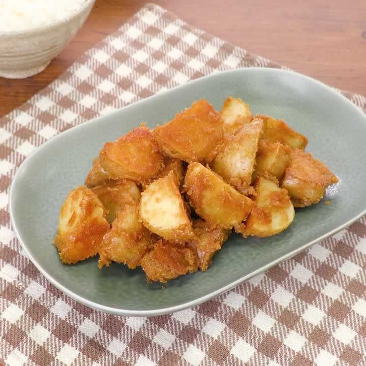 新じゃがのごまみそ炒め