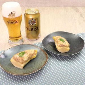 たけのこの肉詰めチーズ焼き