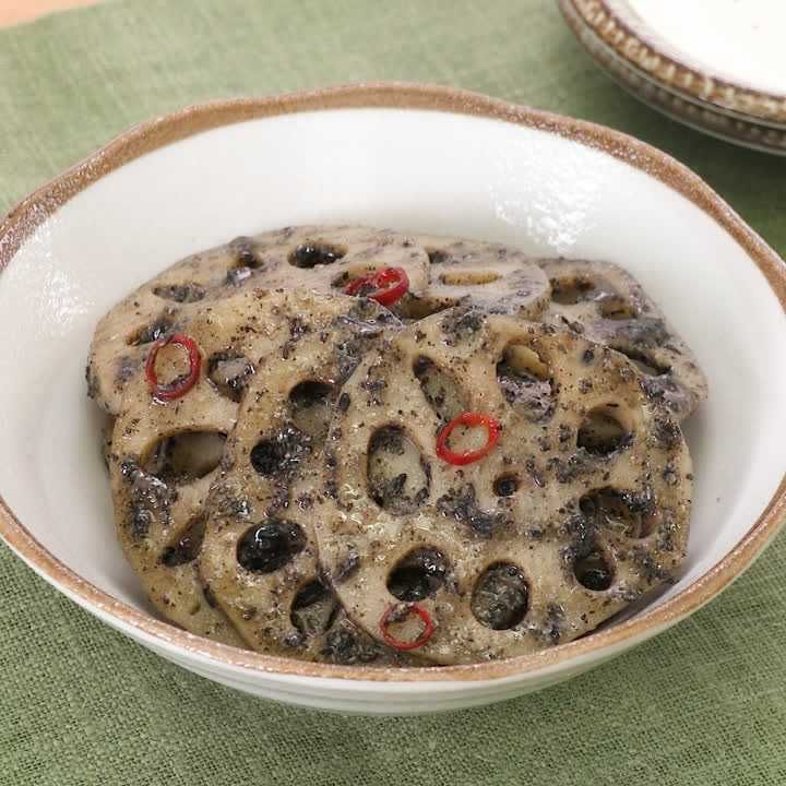 れんこんのジンジャーきんぴら