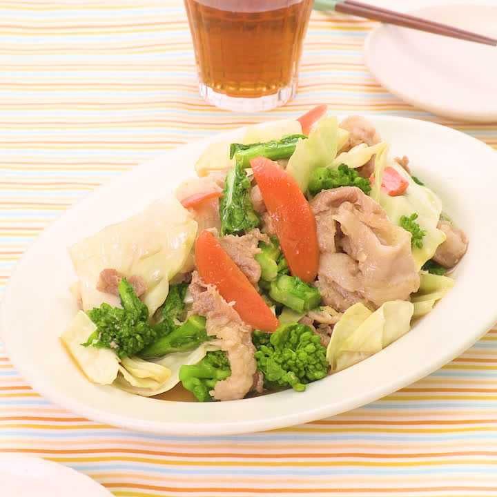 レンジ春野菜炒め